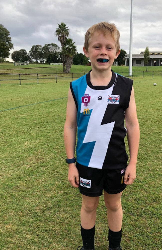 Collingwood Park AFL young-gun Riley Brand.