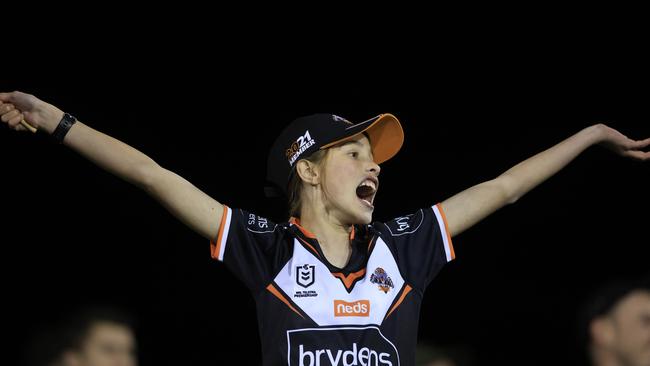 Wests Tigers fans rallied behind their team against the Panthers. Picture: Mark Evans/Getty Images
