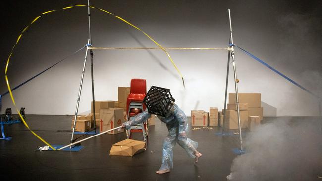 Adelaide Festival. Skye Gellman in High Performance Packing Tape. Picture: Tony Lewis