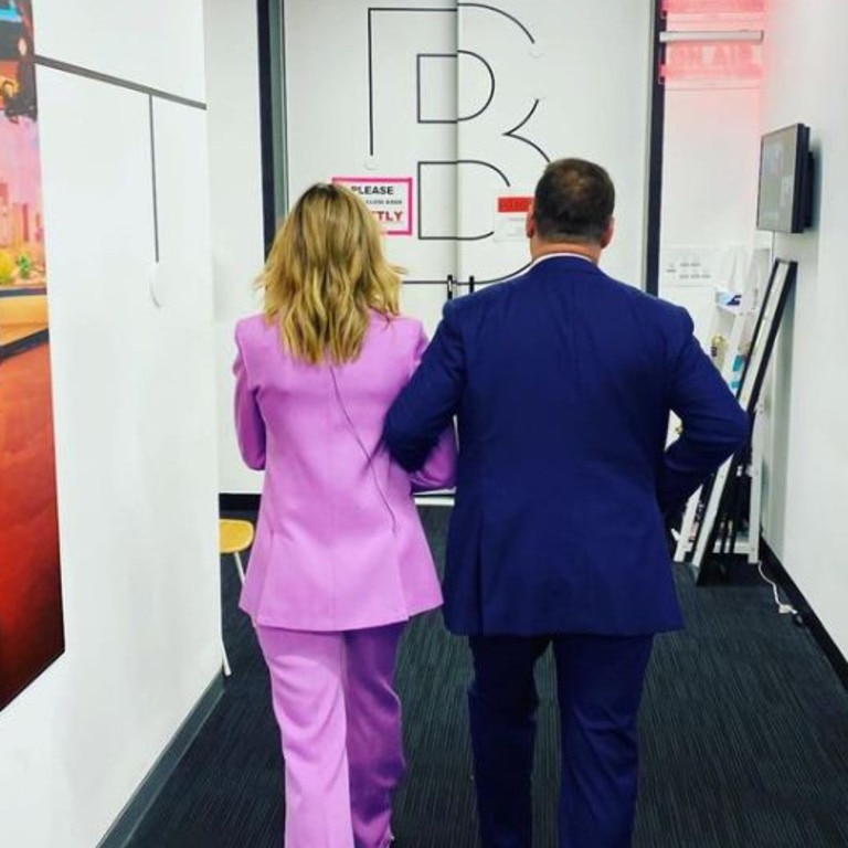 The television personality shared a touching photo of herself and co-host Karl Stefanovic entering the studio arm in arm on Friday morning, captioned: “For the very last time …”