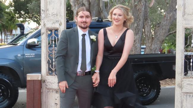 Zanda Kelly and Lucinda Cook at the Hervey Bay State High School formal.