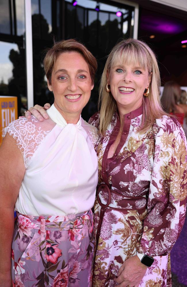 Louise Wysoczanski and Karen Smith at the Gold Coast Film Festival Women in Film Lunch for Gold Coast at Large. Picture, Portia Large.