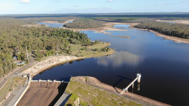 Lenthalls Dam has been sitting at about 57 per cent capacity.