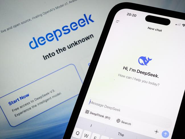 Australia will move to ban the controversial Chinese AI company DeepSeek from all of its government systems and devices on national security grounds. (Photo by Leon Neal/Getty Images)