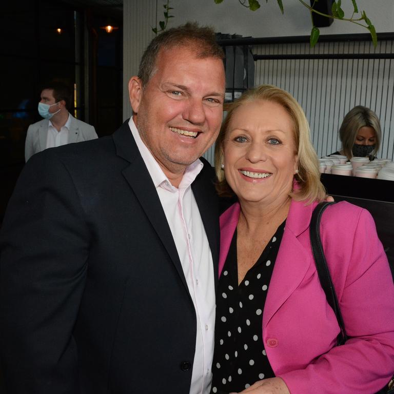 John Bond and Adrienne Readings at the Reimagine 2.0 breakfast at The Island, Surfers Paradise. Picture: Regina King.