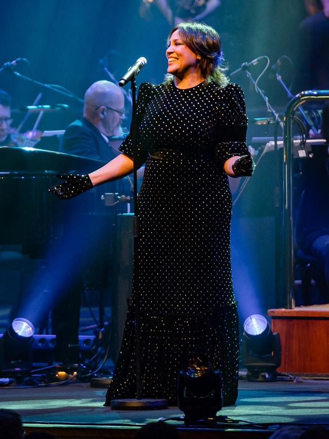 Kate Ceberano with the Melbourne Symphony Orchestra in May 2023. Picture: Ian Laidlaw