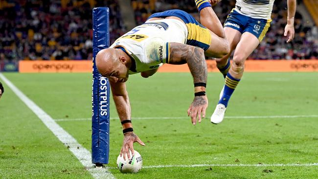 Blake Ferguson was brilliant in his return, scoring two tries. Picture: Getty Images.