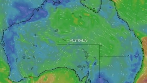 Victorians could be left without power for days after wild winds lashed the state. Picture: Windy.com.