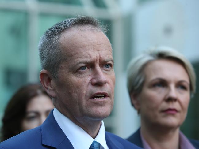 Former Labor leader Bill Shorten with ex-deputy leader Tanya Plibersek. Picture: Kym Smith