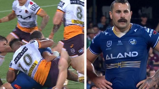 Payne Haas is facing a week, Reagan Campbell-Gillard is facing at least three months. Photo: Fox Sports