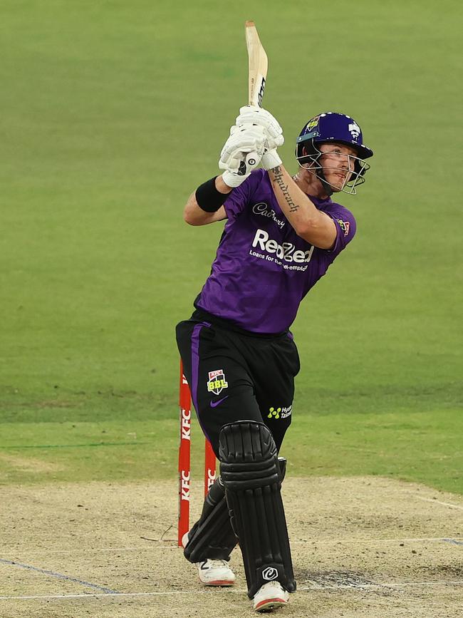 Short hits out against the Adelaide Strikers at the MCG in January. Picture: Robert Cianflone/Getty Images.