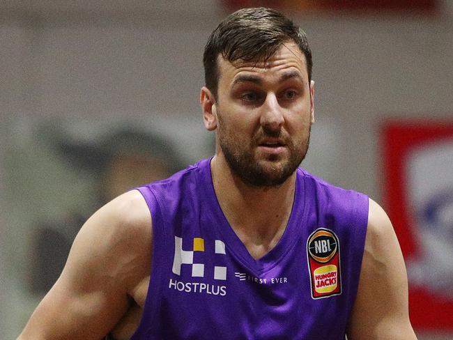 Dane Pineau says he is learning plenty from Andrew Bogut. Picture: Getty Images