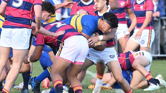 GPS First XV rugby between BSHS and Toowoomba Grammar. Saturday July 13, 2024. Picture, John Gass