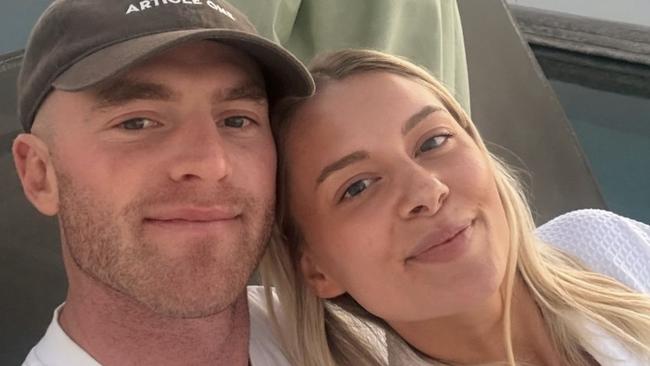 Tom Mitchell and Tayla Brown. Pic: Instagram