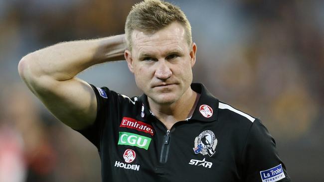 Nathan Buckley as acknowledged he’s under pressure. Picture: Michael Klein