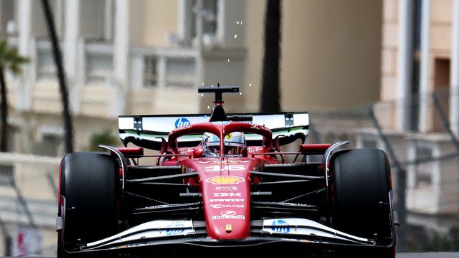 Charles Leclerc topped the times in both practice sessions at the Monaco Grand Prix. (Photo by Steven Tee/Getty Images)