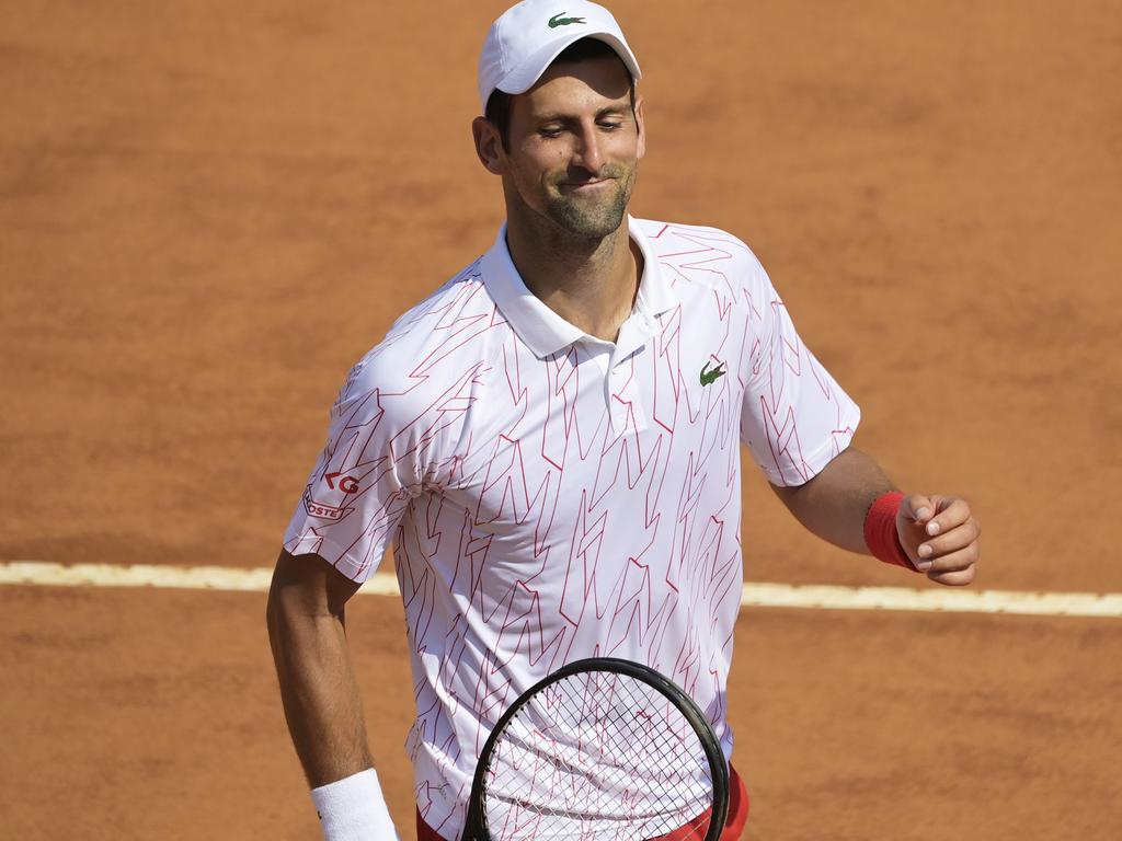 Novak Djokovic’s temperature was rising.