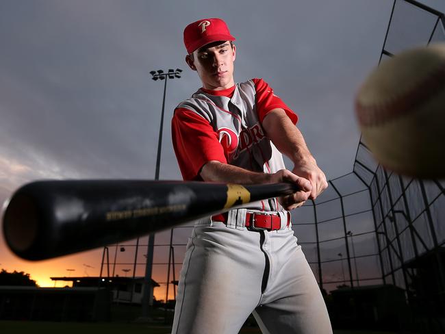 Liam Taylor of Murrumba Downs from The Redcliffe Padres plays for the Brisbane Bandits.   Picture: Josh Woning.