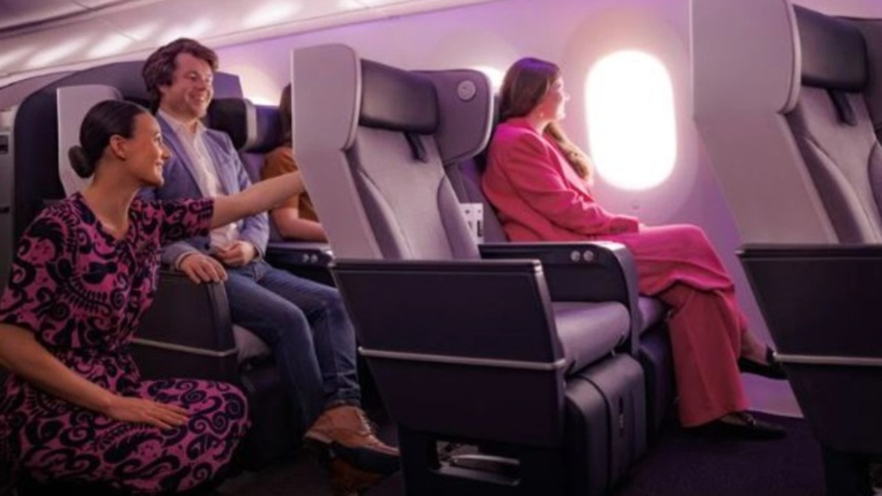 This is its spacious premium economy cabin. Picture: Air New Zealand