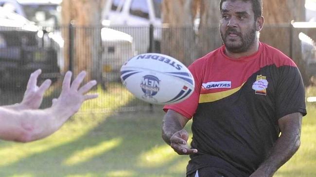 ON POINT: Lower Clarence captain coach Dan Randall (right) during pre-season training. Picture: Matthew Elkerton