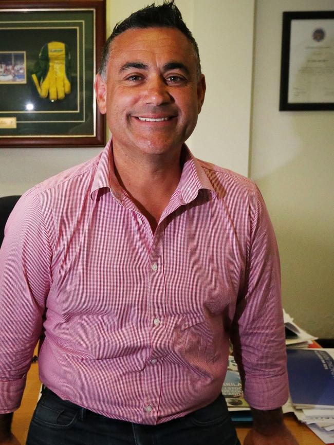 John Barilaro had warned he would run for Nationals leader if the ban remained.