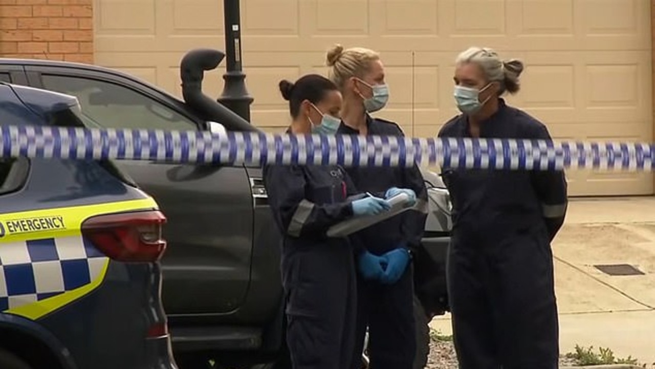 Emergency services at the scene. Picture: Channel 9.