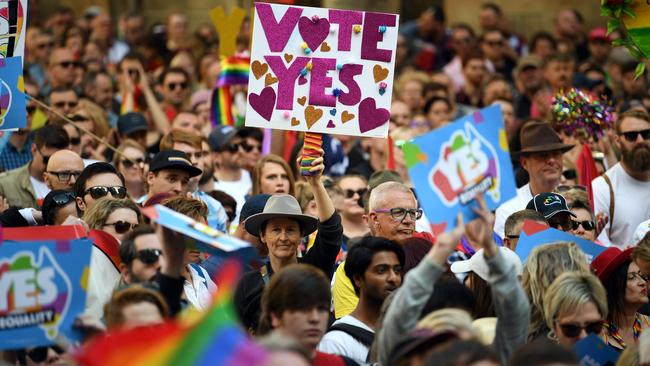 The ACL poll mirrors previous polling finding that a majority of Australians back gay marriage. Picture: AFP