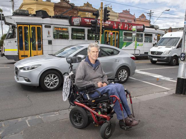 Martin Leckey says there needs to be more investment in accessible trams and tram stops. Picture: Ellen Smith