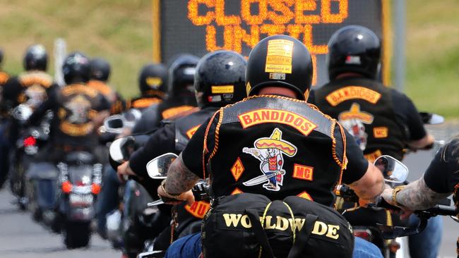 Three members of the Bandidos Outlaw Motorcycle Gang are facing imprisonment. Picture: Chris Kidd