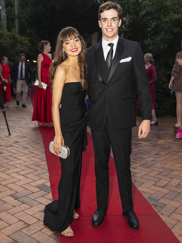 Eliza Paffey and Matty Wise at Fairholme College formal, Wednesday, March 29, 2023. Picture: Kevin Farmer