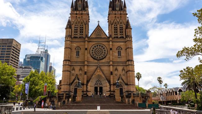 St Mary's Cathedral in Sydney. Picture: Seb Haggett