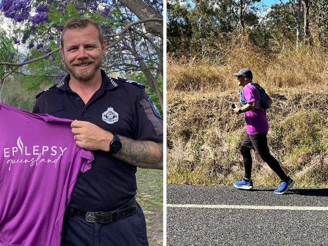 The heart-wrenching message that inspired cop to run 215km