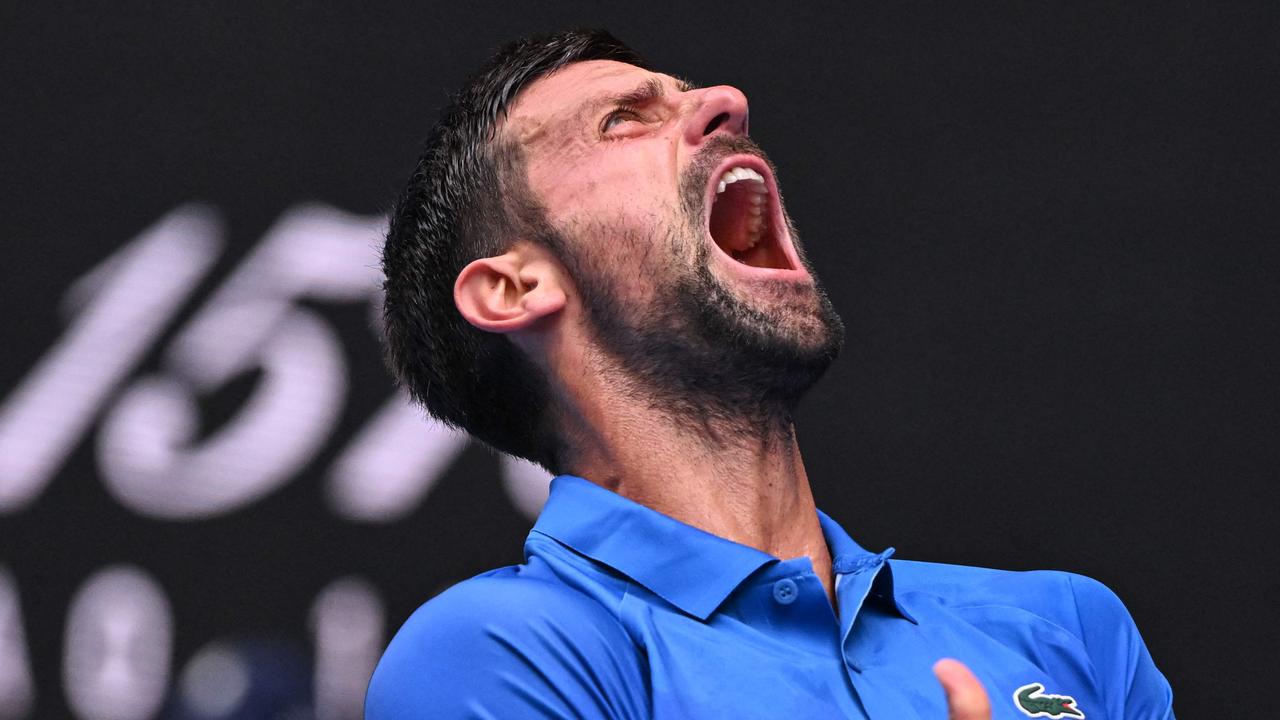 Emotional Djokovic staves off all-time upset to advance