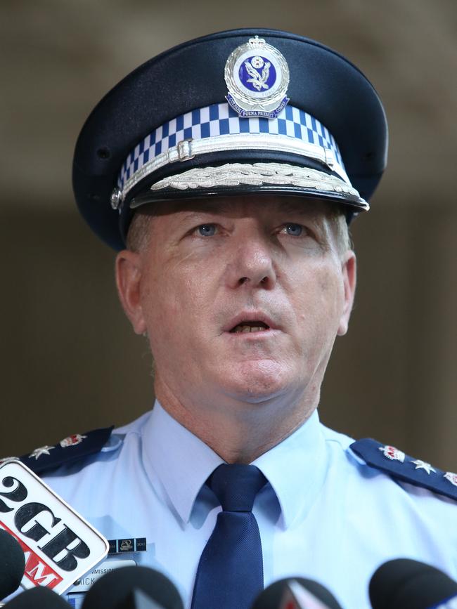 NSW Police Commissioner Mick Fuller. Picture: Richard Dobson