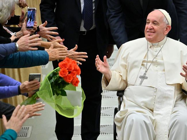 The Pope says the world is at war for the third time in 100 years. Picture: AFP