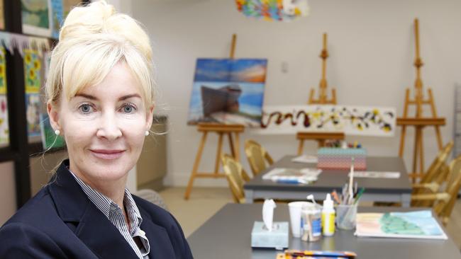 Valerie Bailey (Nurse Unit manager) in the art room of the new Mental Health ward at Southport Private hospital. Picture: Tertius Pickard