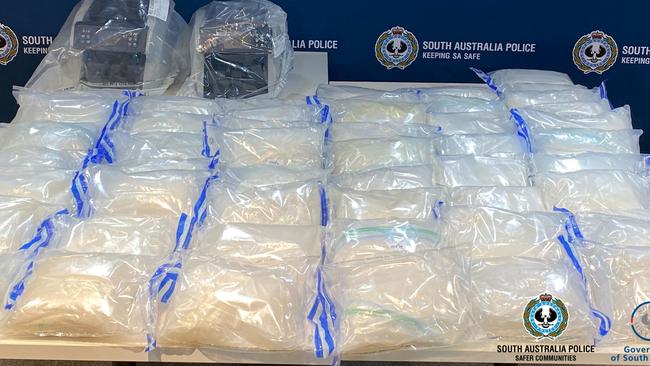 Shane Geoffrey May allegedly fled Australia after the seizure of 50kg of methamphetamine from a truck in Port Wakefield. Picture: SA Police