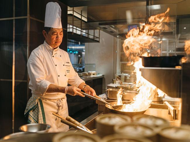 The Asian Wok and Noodle Kitchen at the Langham.