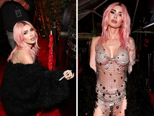 Star stuns in insane ‘chain mail’ outfit