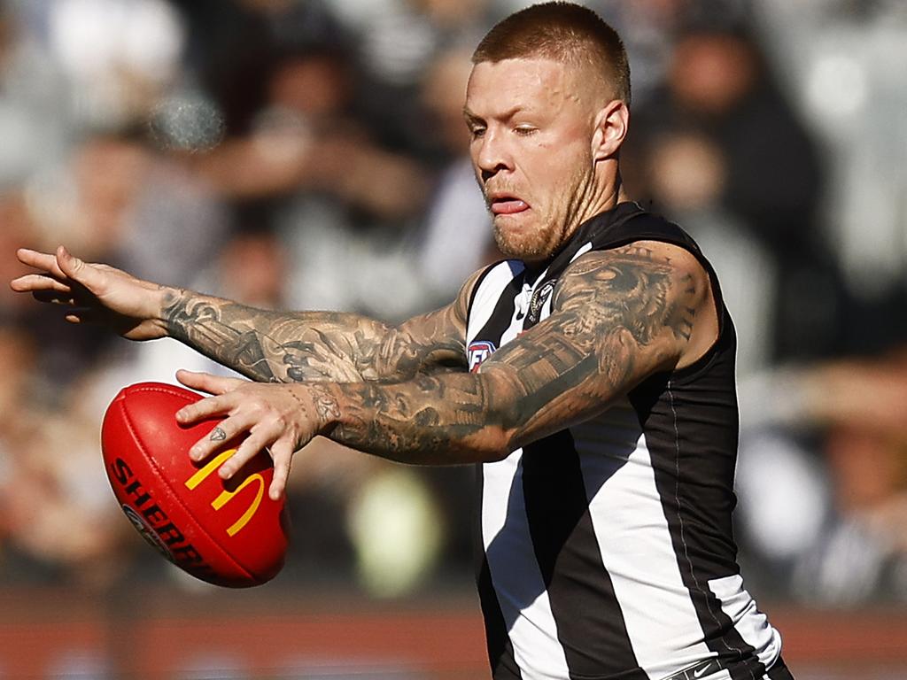 Jordan De Goey gave everyone a reminder of how good his best footy is. Picture: Getty Images