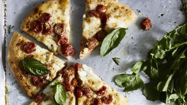 Grab a slice: David Herbert’s gluten-free cauliflower pizza base. Photo: Guy Bailey.