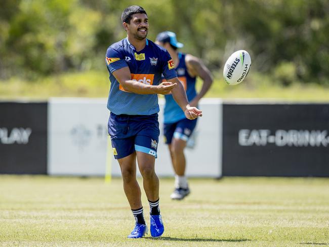 Peachey at pre-season training with the Titans. Picture: Jerad Williams