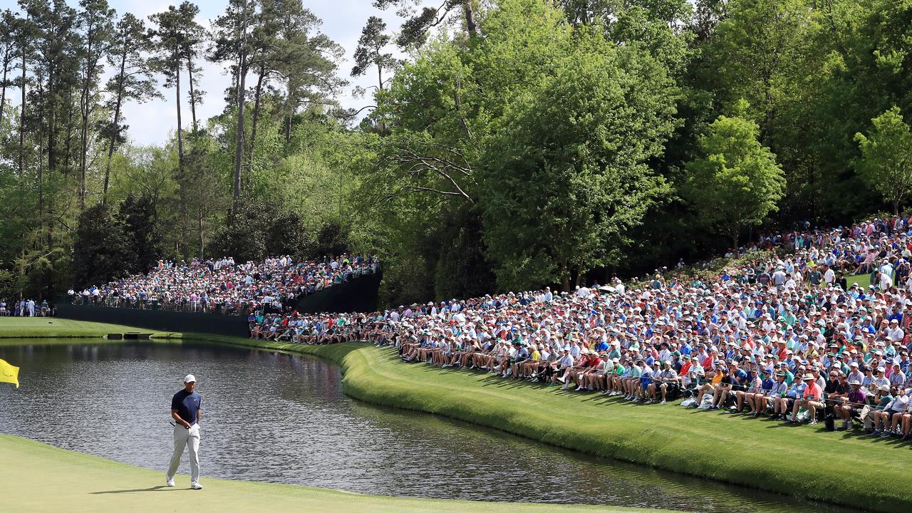 Augusta’s “patrons” at hole 16