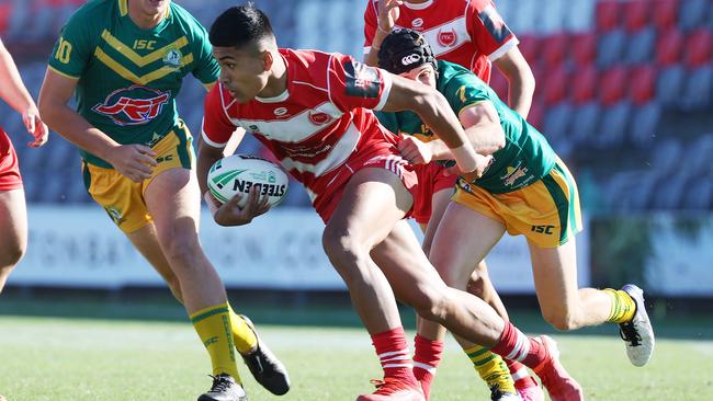 PBC SHS Deine Mariner in the Queensland Schoolboy Phil Hall Cup rugby league grand final. Picture: Liam Kidston