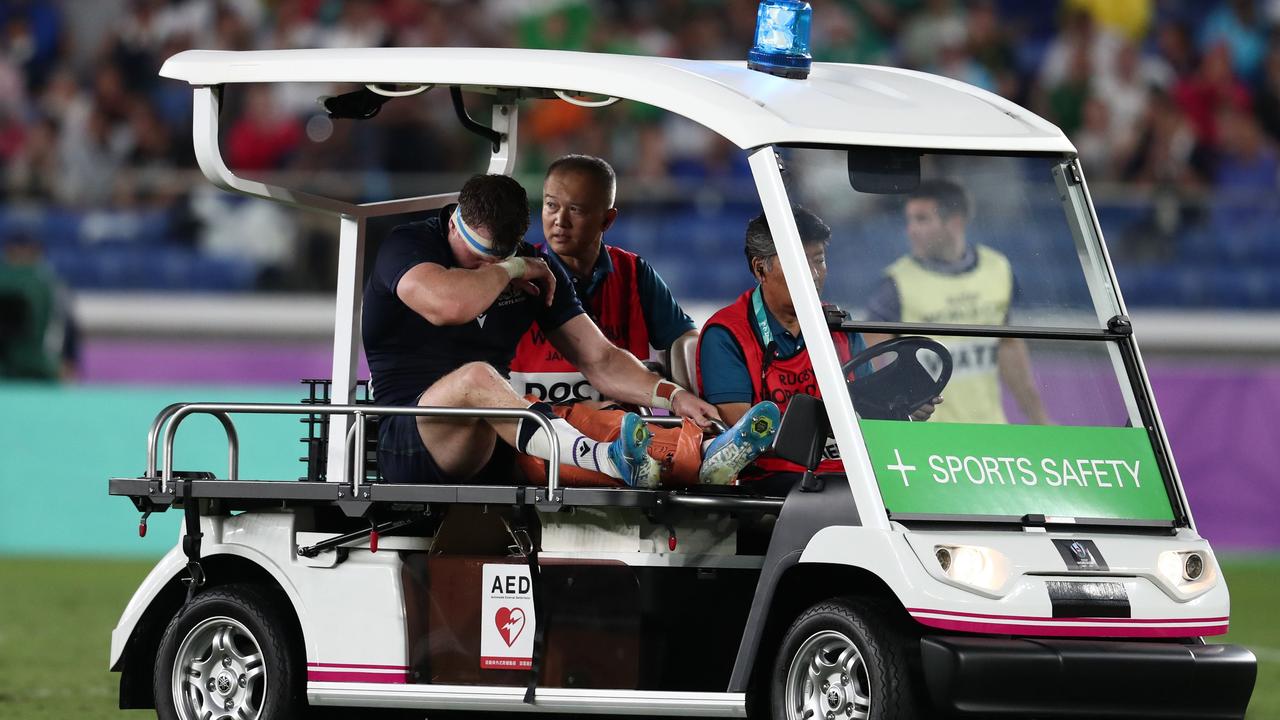 Scotland's flanker Hamish Watson is one of the biggest casualties from the opening weekend. (Photo by Behrouz MEHRI / AFP)