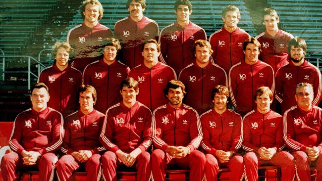 Te first Queensland team – it was a different game in 1980.