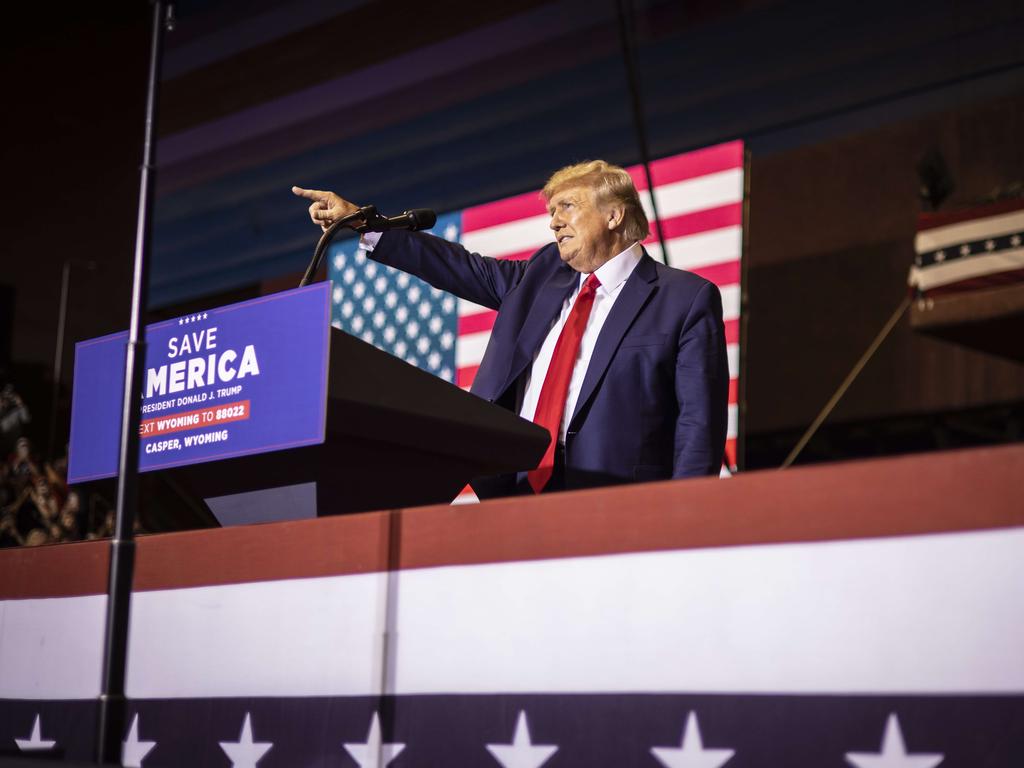 President-elect Donald Trump in Wyoming, where he won 72 per cent of the vote. Picture: . Chet Strange/Getty Images/AFP