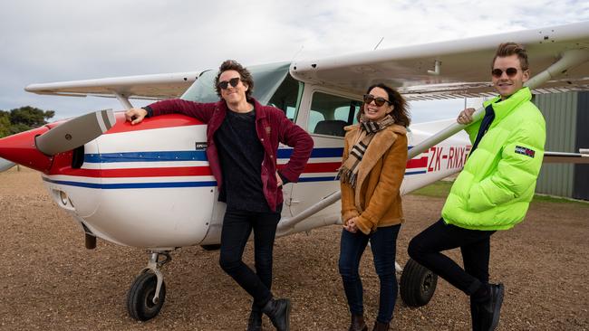 Tim, Kate and Joel in New Zealand.