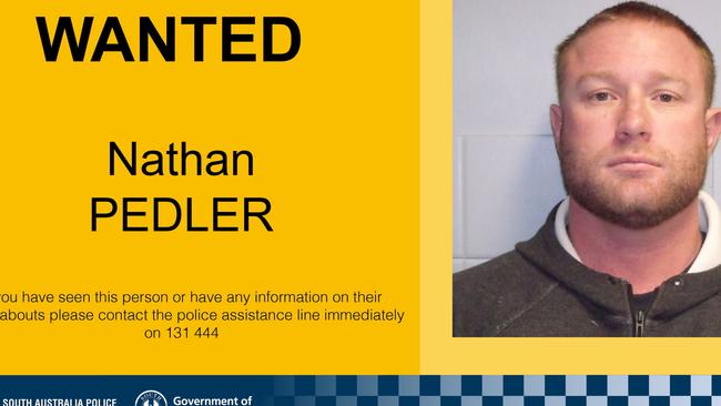 Police are hunting wanted Whyalla Norrie Man Nathan Pedler. Picture: SA Police