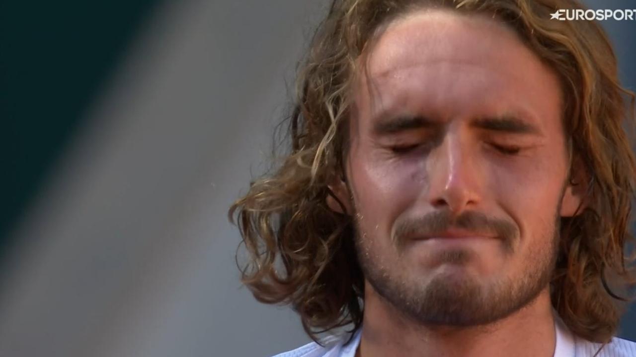 Stefanos Tsitsipas was highly emotional.